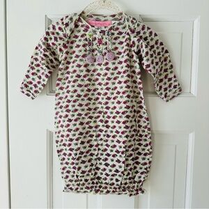 Everyday May Floral Print Infant Gown & Hat